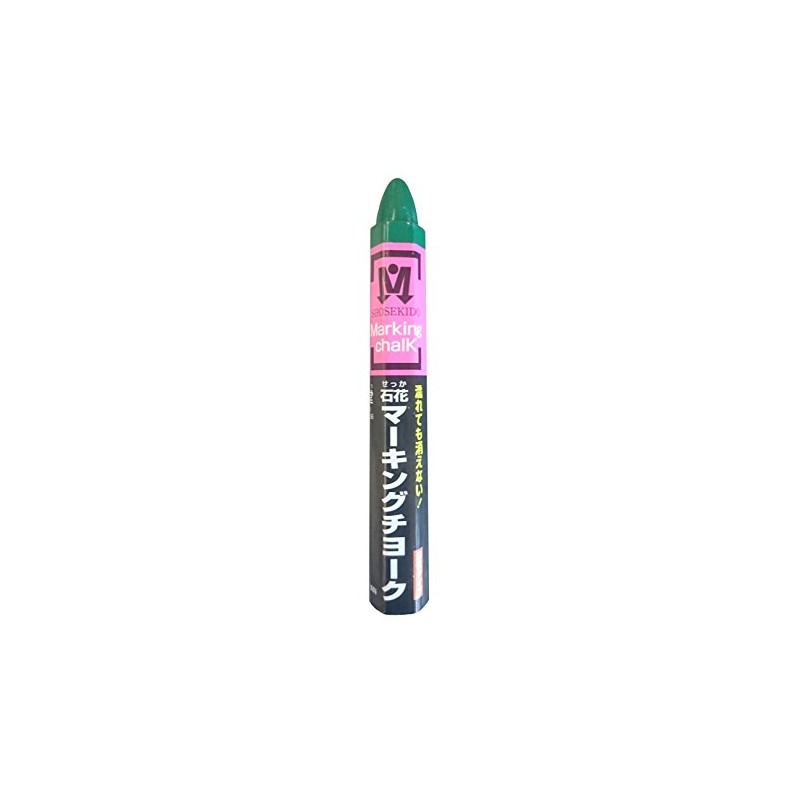 Shoshodo Stone Flower Marking Chalk, Green, 1 Box (24 Pieces)