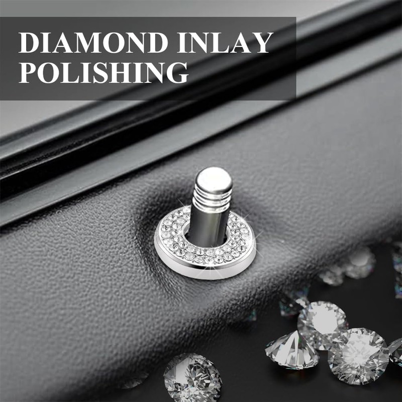 QZTYTY 4PCS Bling Car Inner Door Lock Covers, Bling Car