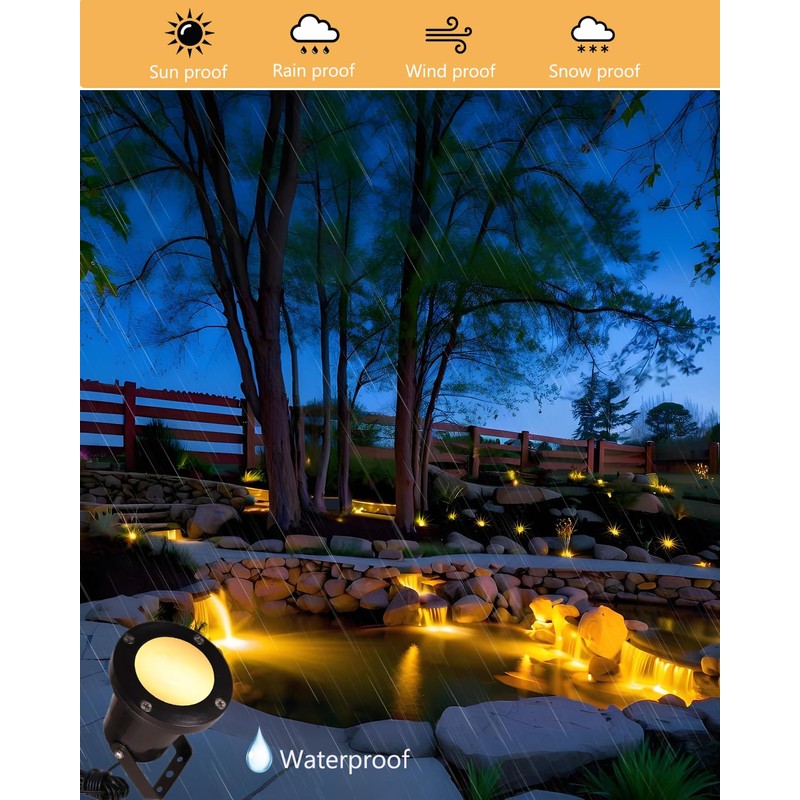 Cheopha Pond Lights for Outdoor Ponds Fountain Lights LED Underwater
