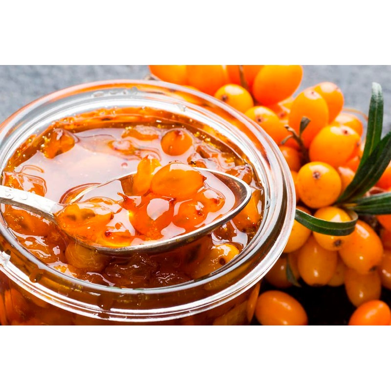 Sea Buckthorn Preserves with Sugar "Jam Empire" 19.4oz/550g Organic Imported