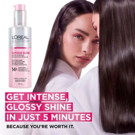L'Oréal Paris Hair Expertise Glycolic Gloss Shine Leave-In Serum, With Glycolic Acid For Shine and Smoothness, 150ml