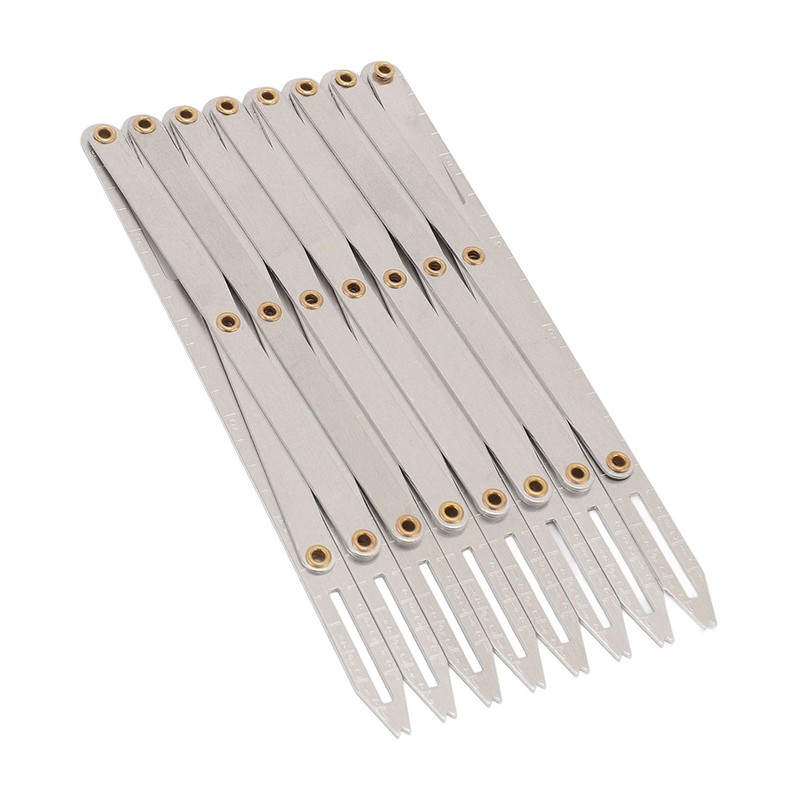 Expanding Sewing Gauge Aluminum 8 Heads Button Guide Equal Space