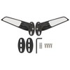 2pcs Motorcycle Wind Wing Mirror Multi Angle Adjustable Rotating Rear