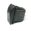 (HO #23) MOMENTARY Rocker Switch; 7 Pins; DPDT, 20A 12vdc,