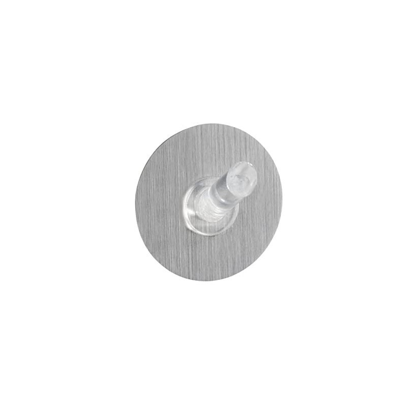 Wenko Hook Static-Loc Size M in Silver, PET/Polycarbonate 5 x