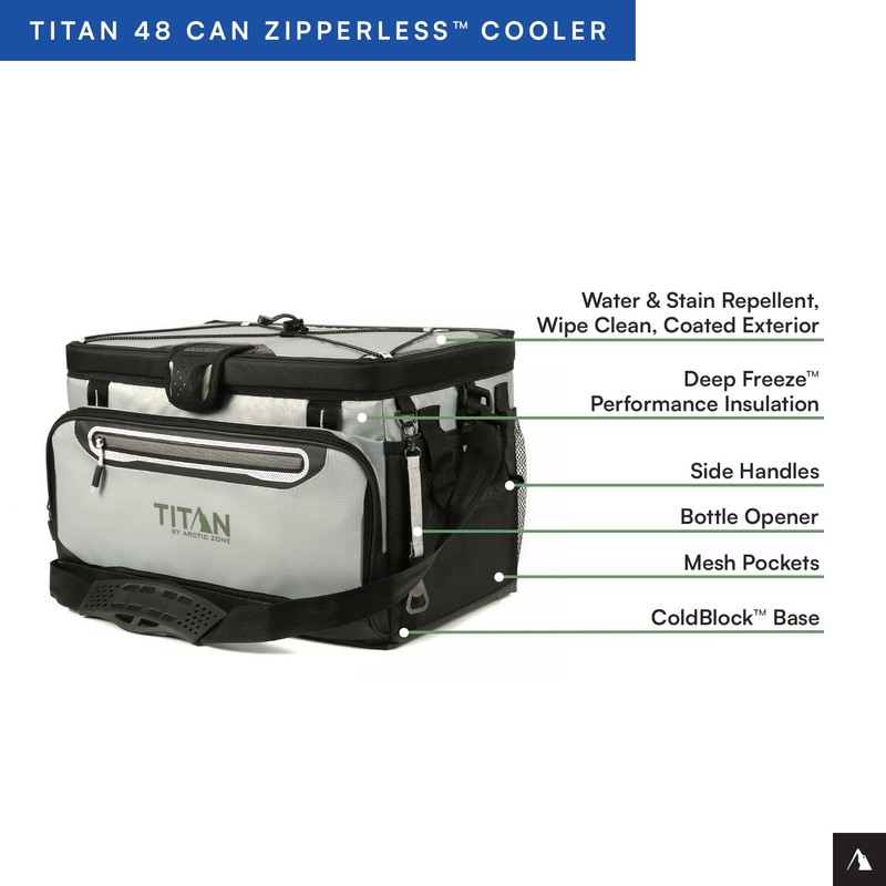 Titan by Arctic Zone 48 Can Zipperless Soft Cooler with