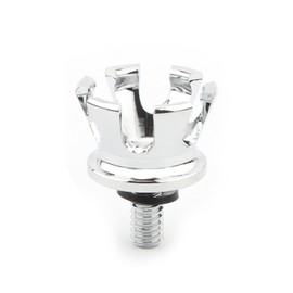 Seat Bolt Screw 1/4"-20 Thread Crown Seat Nut Aluminum for Harley 1996-2024 Sportster 883 1200 Touring Road King Street Glide Dyna Street Bob Softail Fat Boy Wide Glide (Silver)