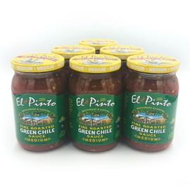 El Pinto Green Chile Sauce, Medium, 16 Ounce (Pack of 6)