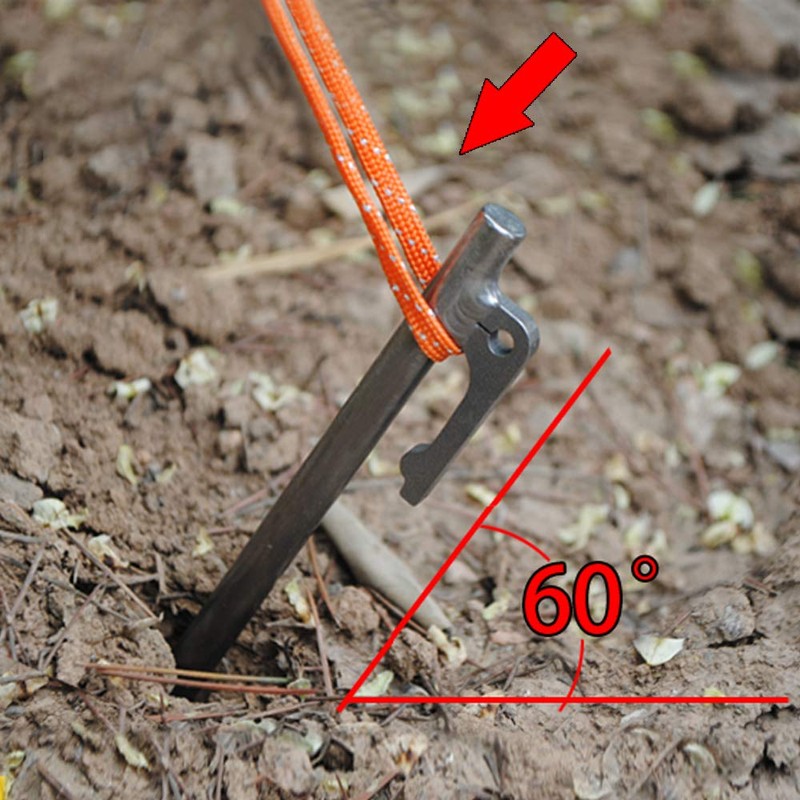 TITO High Strength Titanium alloy tent stakes Tent pegs nail