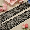 5 Yards Black Lace Trim Ribbon, 4 Inch Vintage Lace