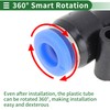HOPESPANNER Push to Connect Air Fittings 1/4" t Type Air