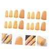 Outanaya 25Pcs Rubber Fingertip Caps Static Protective Covers for Counting