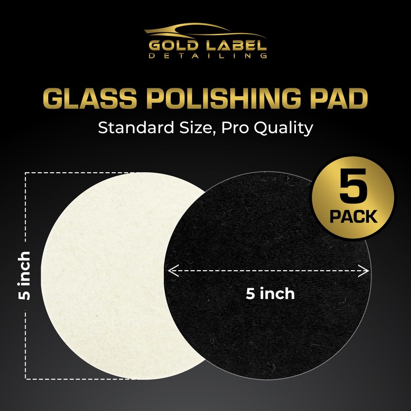 Glass Polishing Pad Discs for Use with Cerium Oxide 5