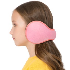 JOEYOUNG Foldable Ear Muffs for Kids (4-9 Years) Ear Warmers for Kids Winter Earmuffs for Girls Boys Children