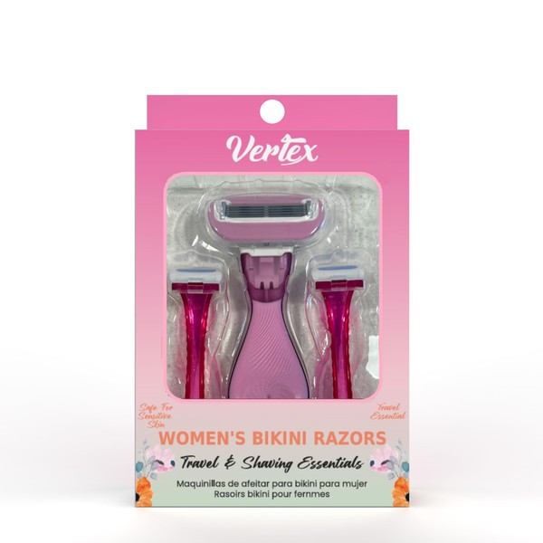 Vertex Bikini Razors For Sensitive Skin Lines Women's Disposable Under