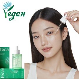 Tecateca Vegan Calming Serum, 30ml – Lightweight Soothing Serum with TECA Complex(Centella Asiatica Extract), Triple Herbal & Hyaluronic Acid for Skin Comfort and Hydration, Korea Skincare