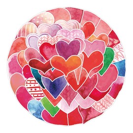 Romantic LOVE Stickers for Laptop(50 Pcs),Gift for Kids Teens Adults Girl,Valentine's day Red & Heart Waterproof Stickers for Water Bottle,Vinyl Stickers for Scrapbook,Journal,Dairy,Skateboard