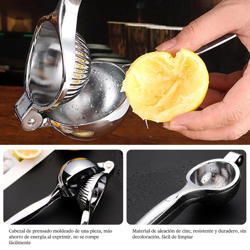 Exprimidor de Limones, Exprimidor de Naranjas Manual Inoxidable de Grado,