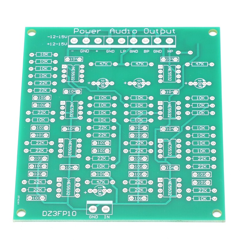 PreAmplifier Module DIY Kit 3-Channel Output NE5532 Op Amp Dual
