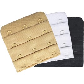 SUREMATE Bra Band Extender 2 Hook /3 Hook /4 Hook Bra Strap Extensions Breathing Room - 3 Pcs