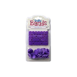 Crafty Bands Refill: 4 Crafty Bands/20 Crafty Snaps Settings-Grape