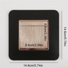 3 Pieces Switch Surround Frame Square Light Switch Cover Sticker