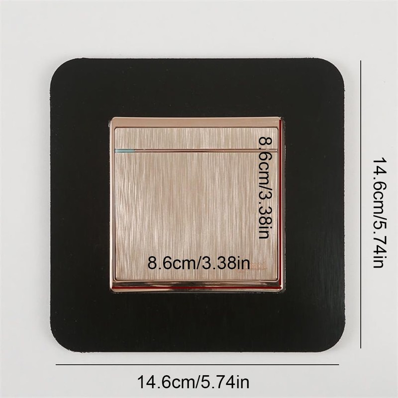 3 Pieces Switch Surround Frame Square Light Switch Cover Sticker