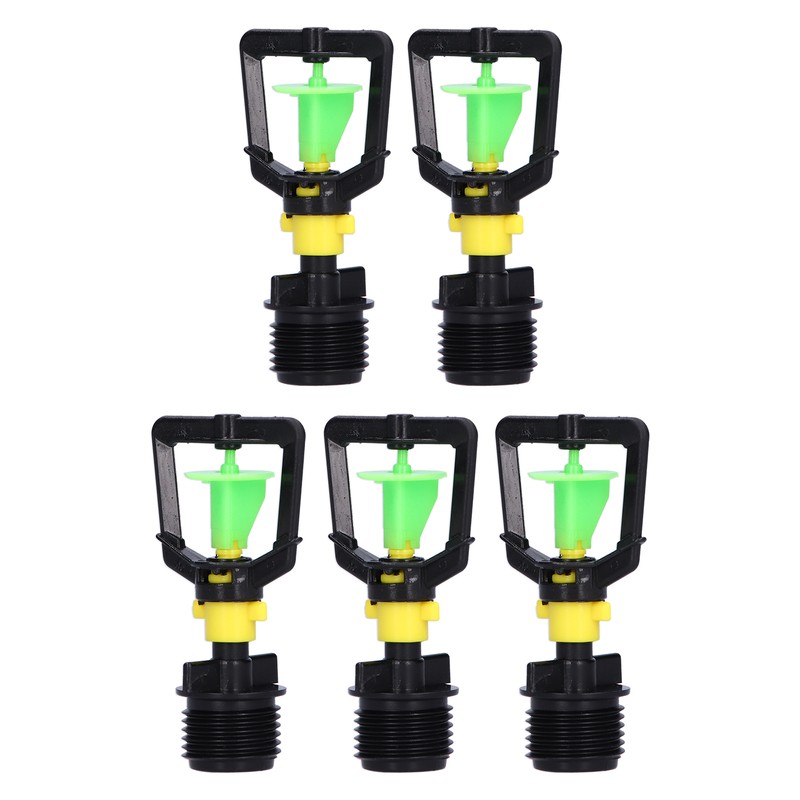5PCS G1/2 Male Thread Rotating Sprinkler Nozzle Spray Head Misting