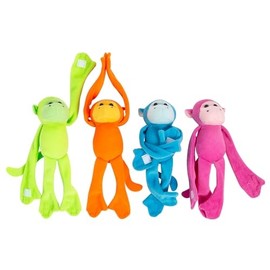 Fun Express Bright Long Arm Stuffed Monkeys - VBS Vacation Bible School Supplies/Decor - Toys - 12 Pieces