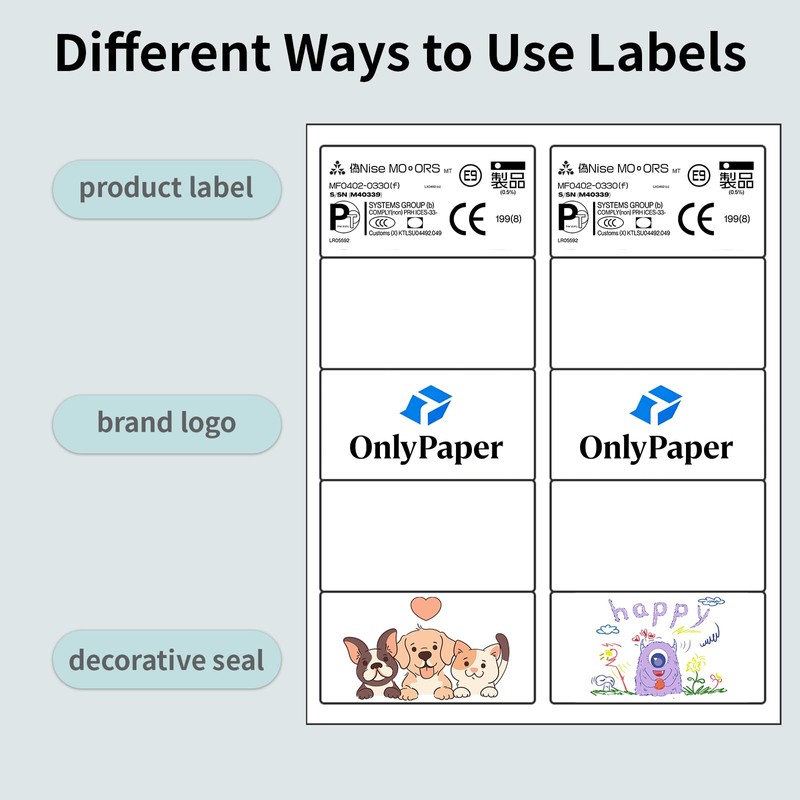 OnlyPaper 2" x 4" Shipping Labels - 100 Sheets 10