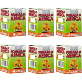 Pomada De Árnica - Anahuac, Alcanfor Y Guayacol Paquete 6pzs Árnica