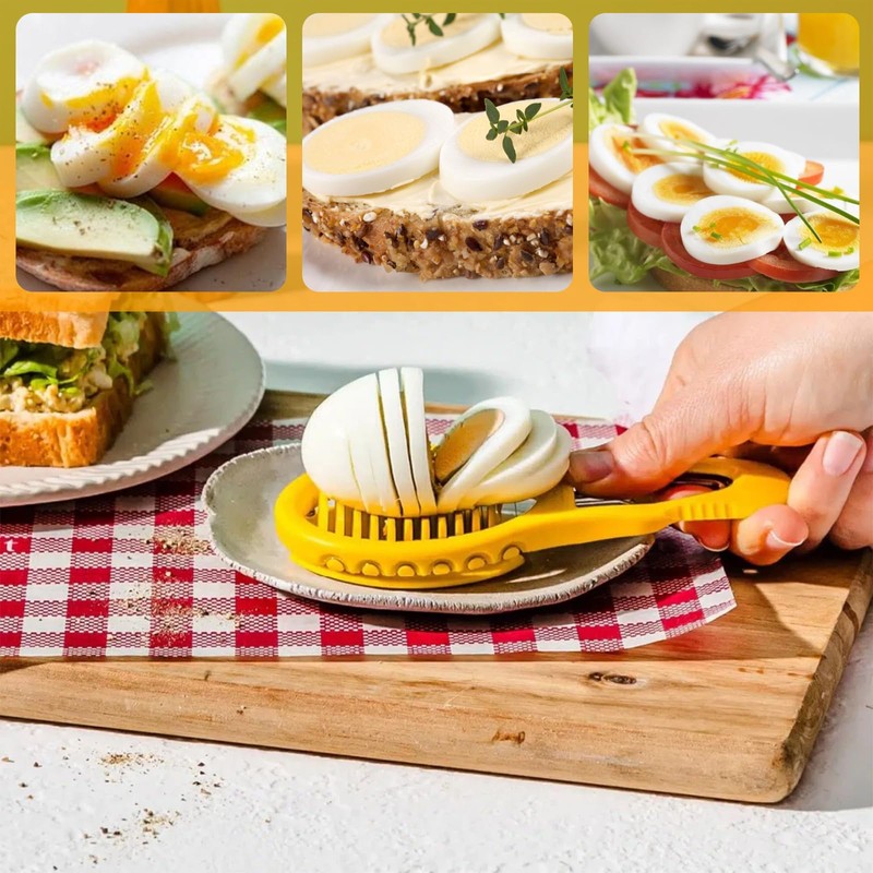 Aymorder 2 in 1 Egg Shell Peeler & Slicer, Multipurpose