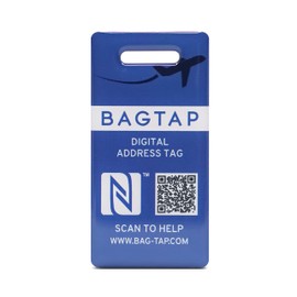 Bagtap - PVC - Digital Luggage and Travel Tag, PVC blue