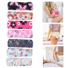7 piezas de toallas sanitarias de tela reutilizables, almohadillas menstruales