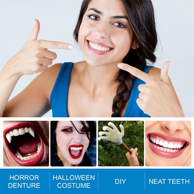 Dental Temporary Tooth Cap Crown Veneers Front Back Anterior and