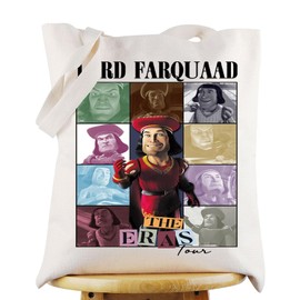 KEYCHIN Lord Farquaad Tote Bag, Monster Movie Gifts, Lord Farquaad Reusable Shopping Bag, Lord Farquaad Merchandise, Lord Farquaad Tb