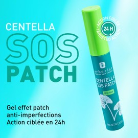 Erborian - Centella SOS Patch - Gel with "Button Patch" Effect - Transparent Facial Care for Imperfections - 24 Hours Targeted Effect - 9ml - Korean Cosmetics