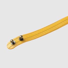 CAT COLLAR PALÜ-K 1.5 - Swiss Design, Made in Spain with Fire Hoses from Switzerland, Spain and France Recovered. Yellow and Brick (Large)