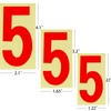 Yuomtf Reflective Mailbox Numbers Sticker for Outside，8 Sets 0-9 Self