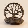 TOWDREU Scrying Mirror,Obsidian Mirror Tree of Life Design Witchcraft Kit