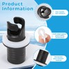 LQTSLFM Dinghy Valve Adapter, Black Adapter Dinghy Valve, Kayak Pump