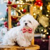 CHERRY-MAGIC Christmas Cat Collars, Red Kitten Collars with Detachable Bow