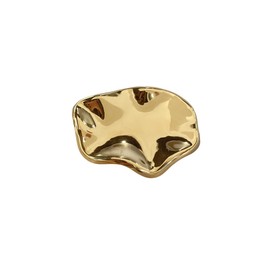 Vintage Geometric Brooch Pin for Women Men Stainless Steel Gold Plated Minimaliast Polished Irregular Lapel Pins Elegant Accessory for Dress Coats Shawl Clip Cocktail Holiday Party Fashion Jewelry