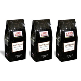 3 Packs - Lee's Coffee Whole Bean Coffee Exclusive Vietnam Buon Me Thuot Delight - 12 Oz per Bag with 3 Packs per Order - Product of USA