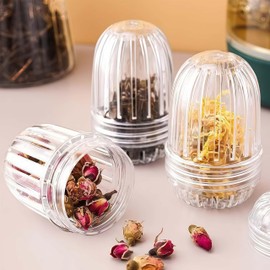 Fruit infuser, tea infuser. Plastic tea strainer with a small filter mesh and lid, reusable tea bag strainer, tea infuser for teapots and cups (plastics)