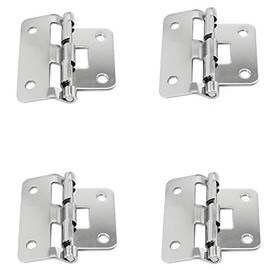 heyous 4pcs Take-Apart Hinge Lift Off Hinge Door Hinges Chrome Plating Iron Flight Case Removable Hinge 2.28" x 2", Silver Tone