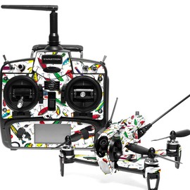 MightySkins Skin Compatible with Swagtron SwagDrone 150-UP - Bright Lures | Protective, Durable, and Unique Vinyl Decal wrap Cover | Easy to Apply, Remove, and Change Styles | Made in The USA