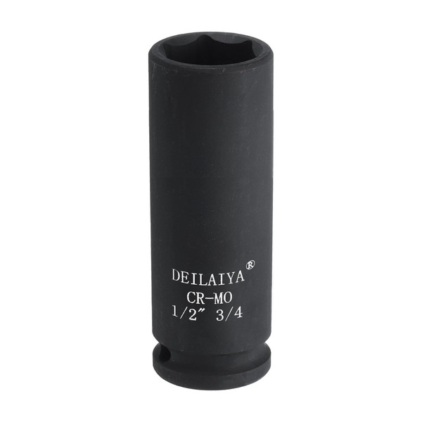 QUARKZMAN 3/4" SAE Deep Impact Socket 1/2" Drive 6 Point