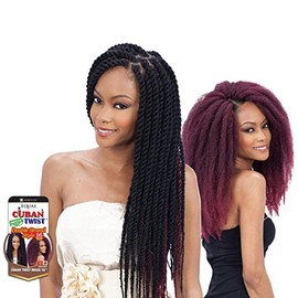 Freetress Equal Synthetic Hair Braids Havana Twist Style Cuban Twist 16" (99J) by Milky Way