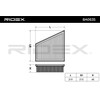 RIDEX 8A0635 Engine Air Filter Filter Insert